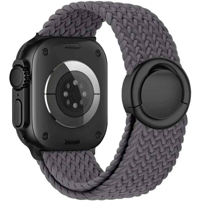 Celeste - Nylon Round Buckle Gevlochten Band voor Apple Watch