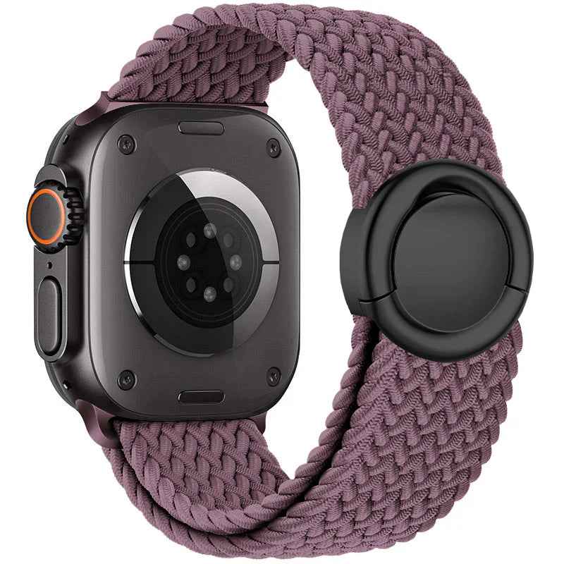 Celeste - Nylon Round Buckle Gevlochten Band voor Apple Watch