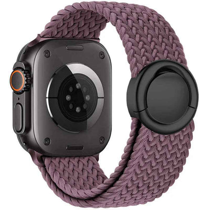 Celeste - Nylon Round Buckle Gevlochten Band voor Apple Watch