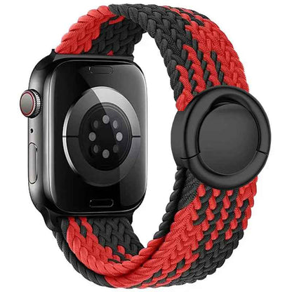 Celeste - Nylon Round Buckle Gevlochten Band voor Apple Watch