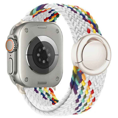 Celeste - Nylon Round Buckle Gevlochten Band voor Apple Watch