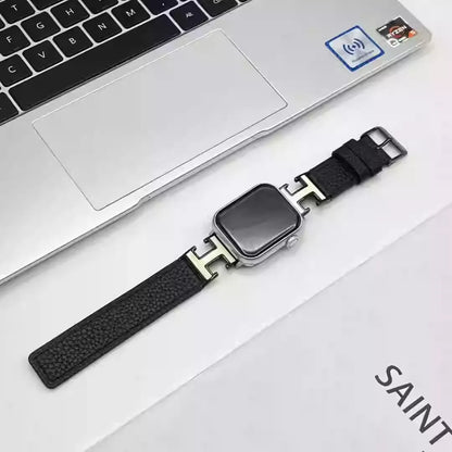 Elegant Holiday Leather Strap For Apple Watch