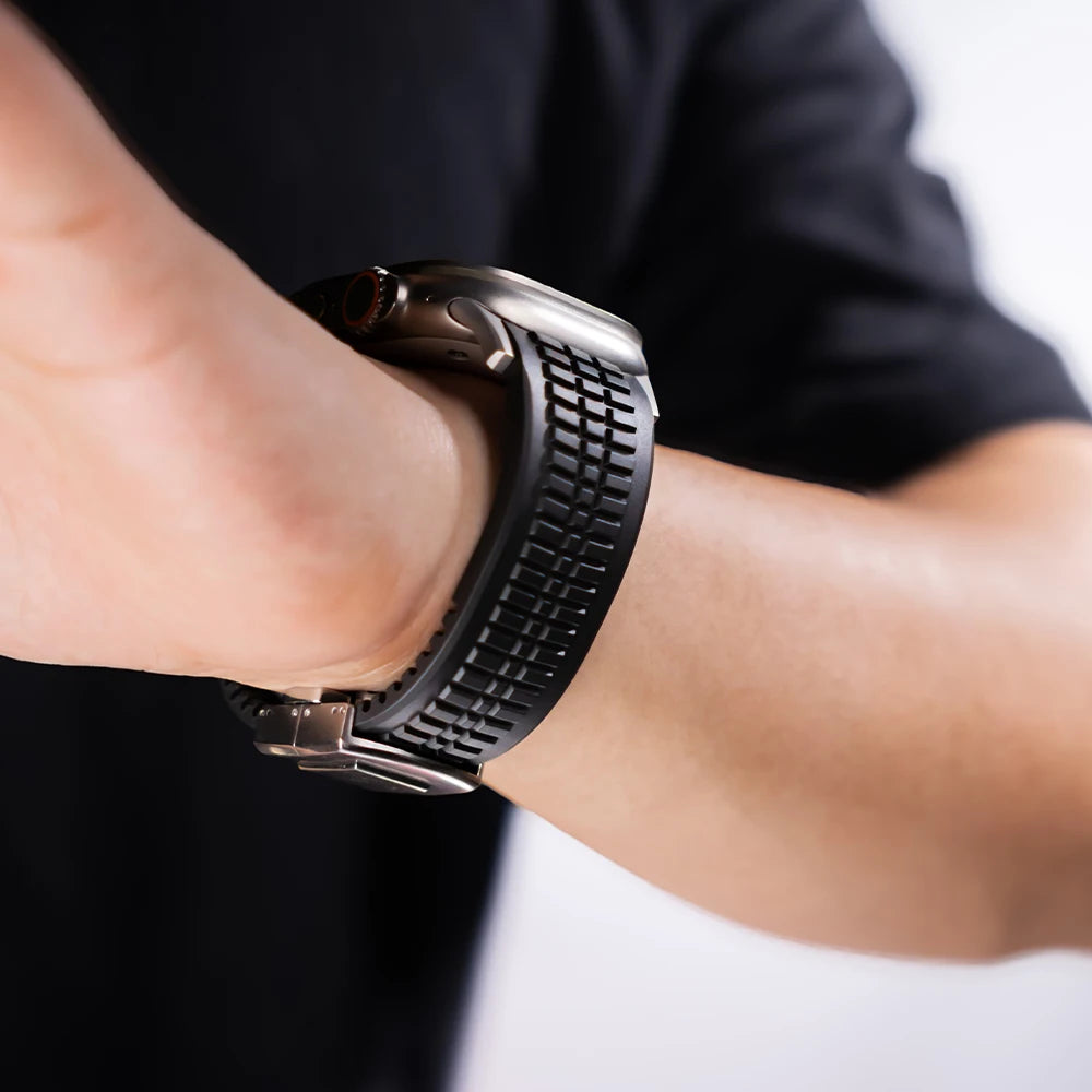 Raymond - GR Modern Band Upgraded FKM Rubber Band voor Apple Watch