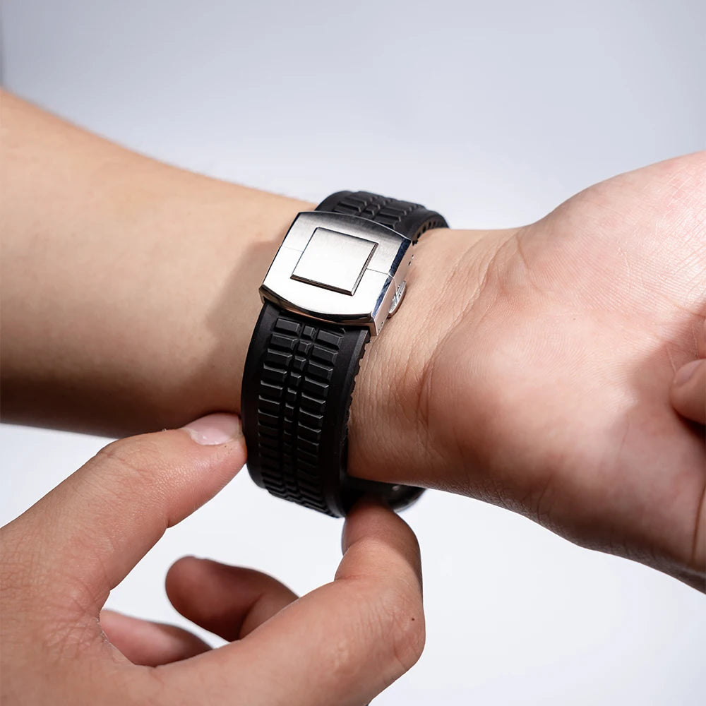 Raymond - GR Modern Band Upgraded FKM Rubber Band voor Apple Watch