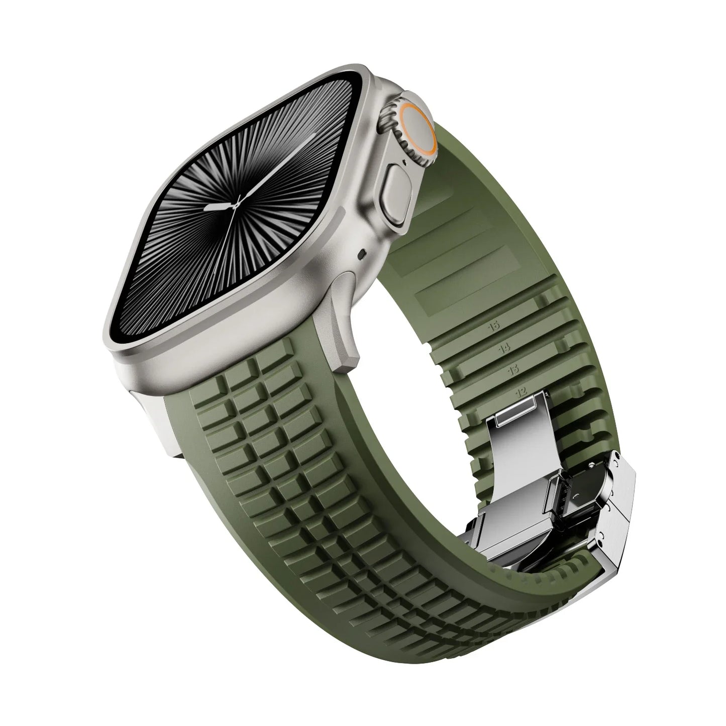 Raymond - GR Modern Band Upgraded FKM Rubber Band voor Apple Watch