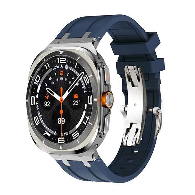 NEW AP Thick Silicone Band With Titanium Adapter For Samsung Watch Ultra