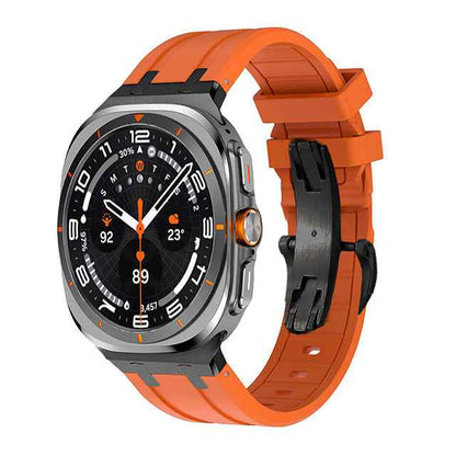 NEW AP Thick Silicone Band With Titanium Adapter For Samsung Watch Ultra