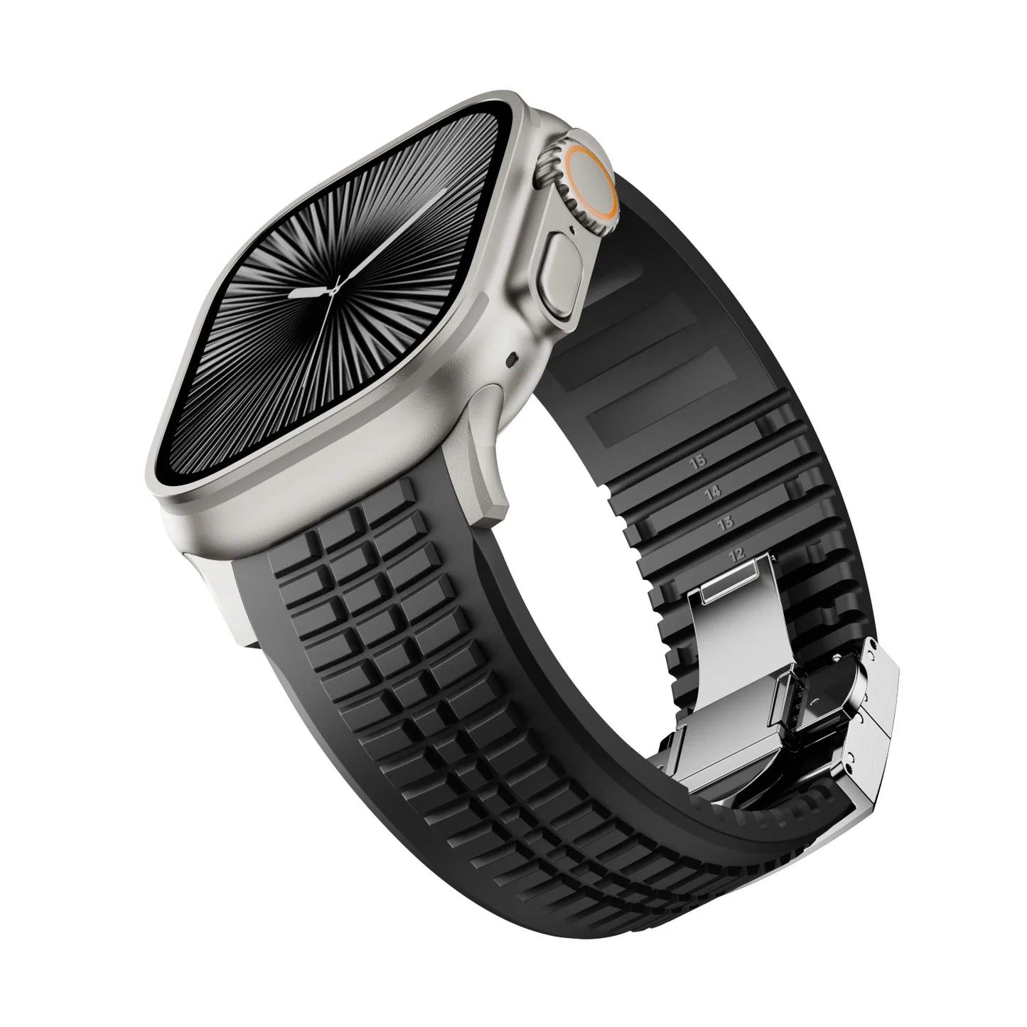 Raymond - GR Modern Band Upgraded FKM Rubber Band voor Apple Watch