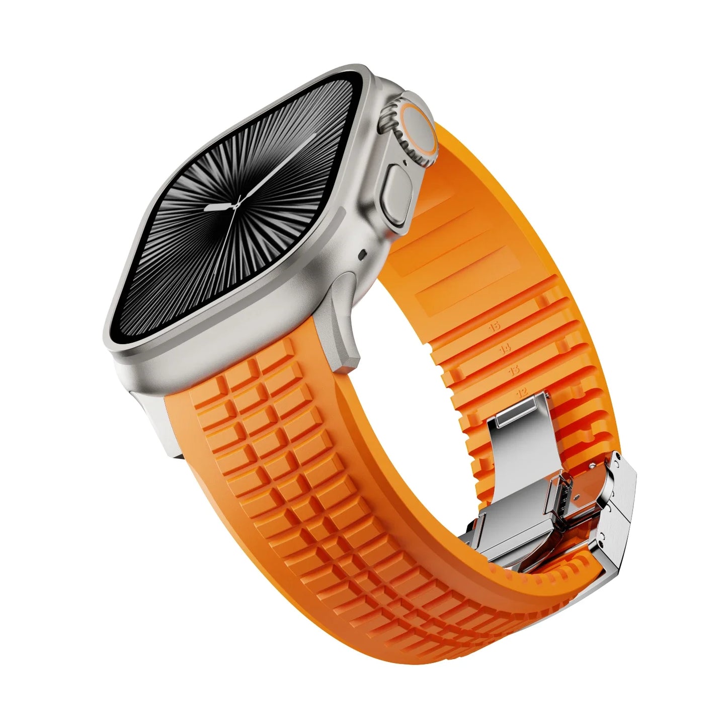 Raymond - GR Modern Band Upgraded FKM Rubber Band voor Apple Watch