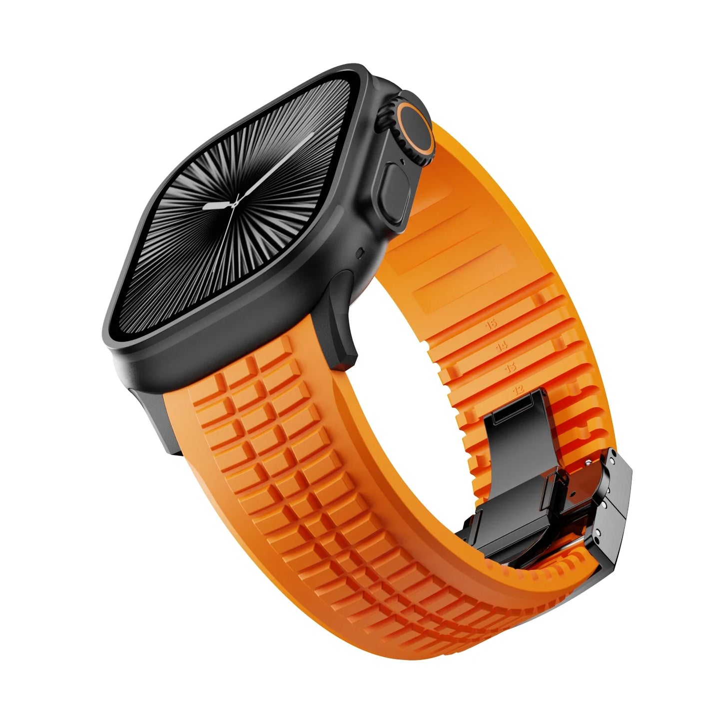 Raymond - GR Modern Band Upgraded FKM Rubber Band voor Apple Watch