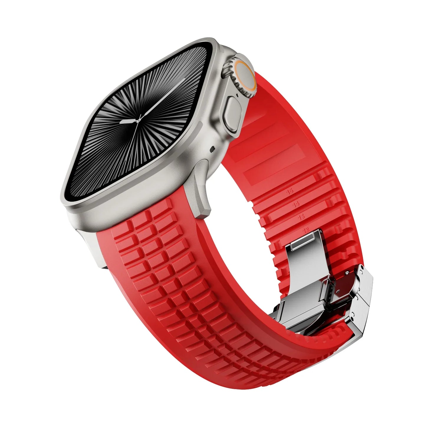 Raymond - GR Modern Band Upgraded FKM Rubber Band voor Apple Watch