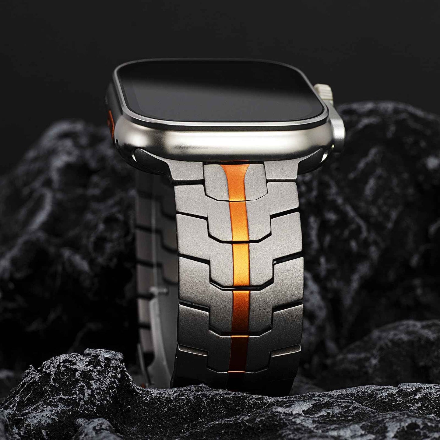 Robin - Titanium Elite Horlogeband voor Apple Watch
